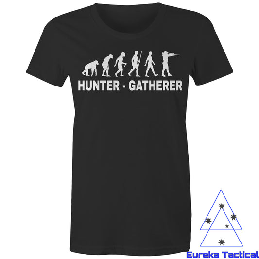 Hunter Gatherer - Firearms. AS Color 100% cotton women's maple tee