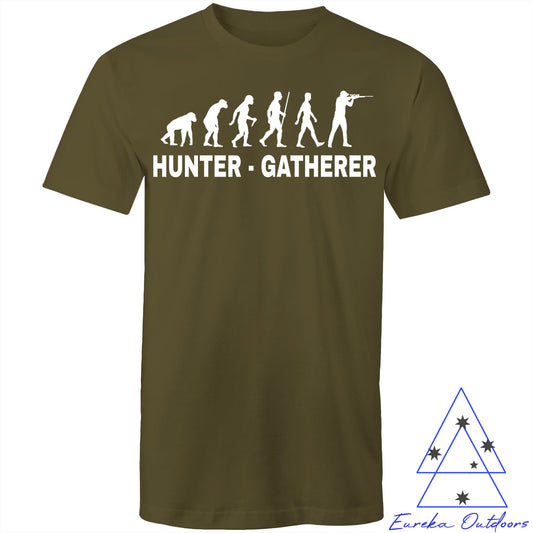 Hunter Gatherer - Firearms v2. Men's AS Color 100% cotton t-shirt. Regular cut. Printed graphic