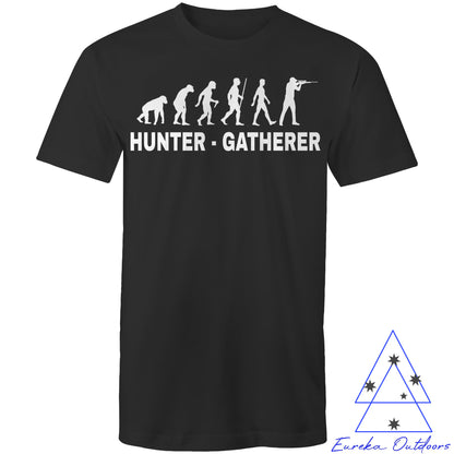 Hunter Gatherer - Firearms v2. Men's AS Color 100% cotton t-shirt. Regular cut. With new model
