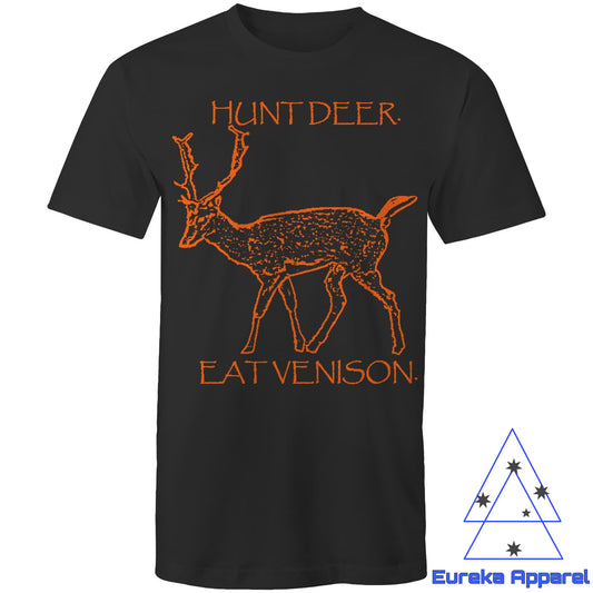 Hunt Deer and Eat Venison. Men's AS Color 100% cotton t-shirt. Regular cut.