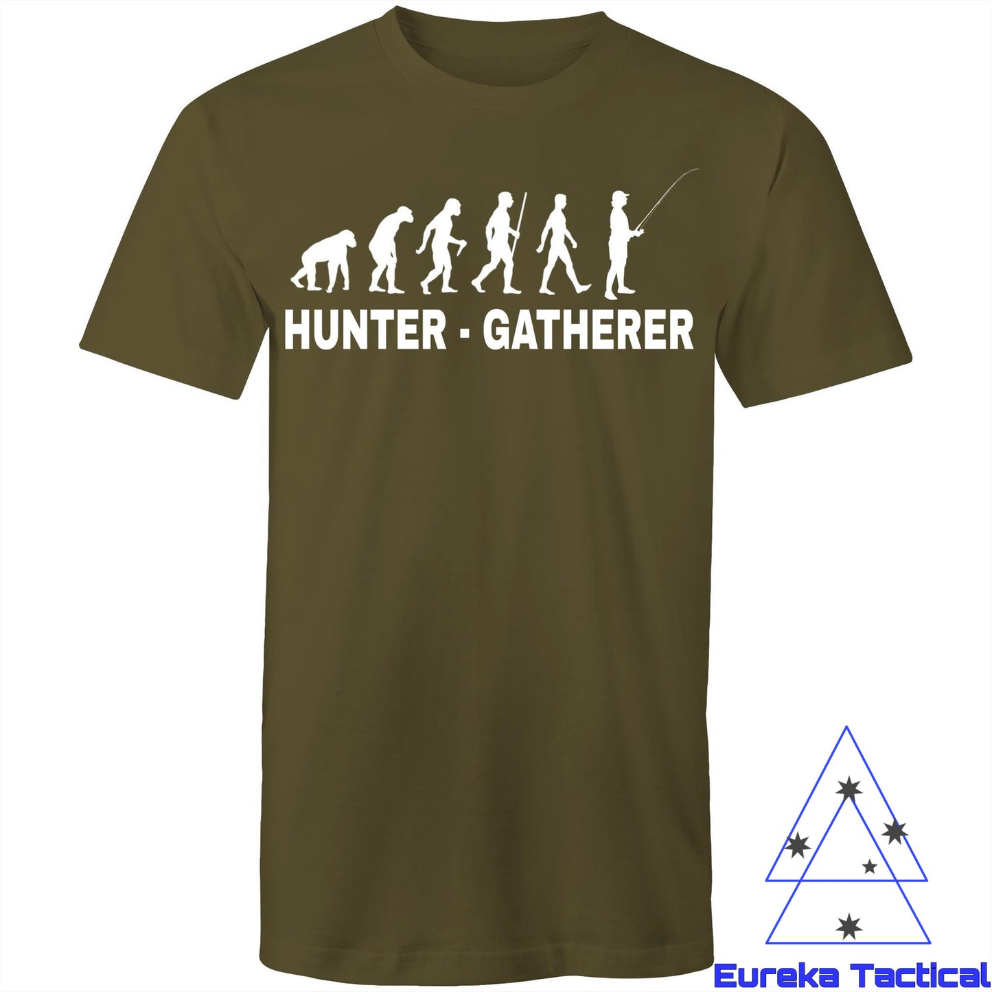 Hunter Gatherer - Fishing.  Men's AS Color 100% cotton t-shirt. Regular cut.